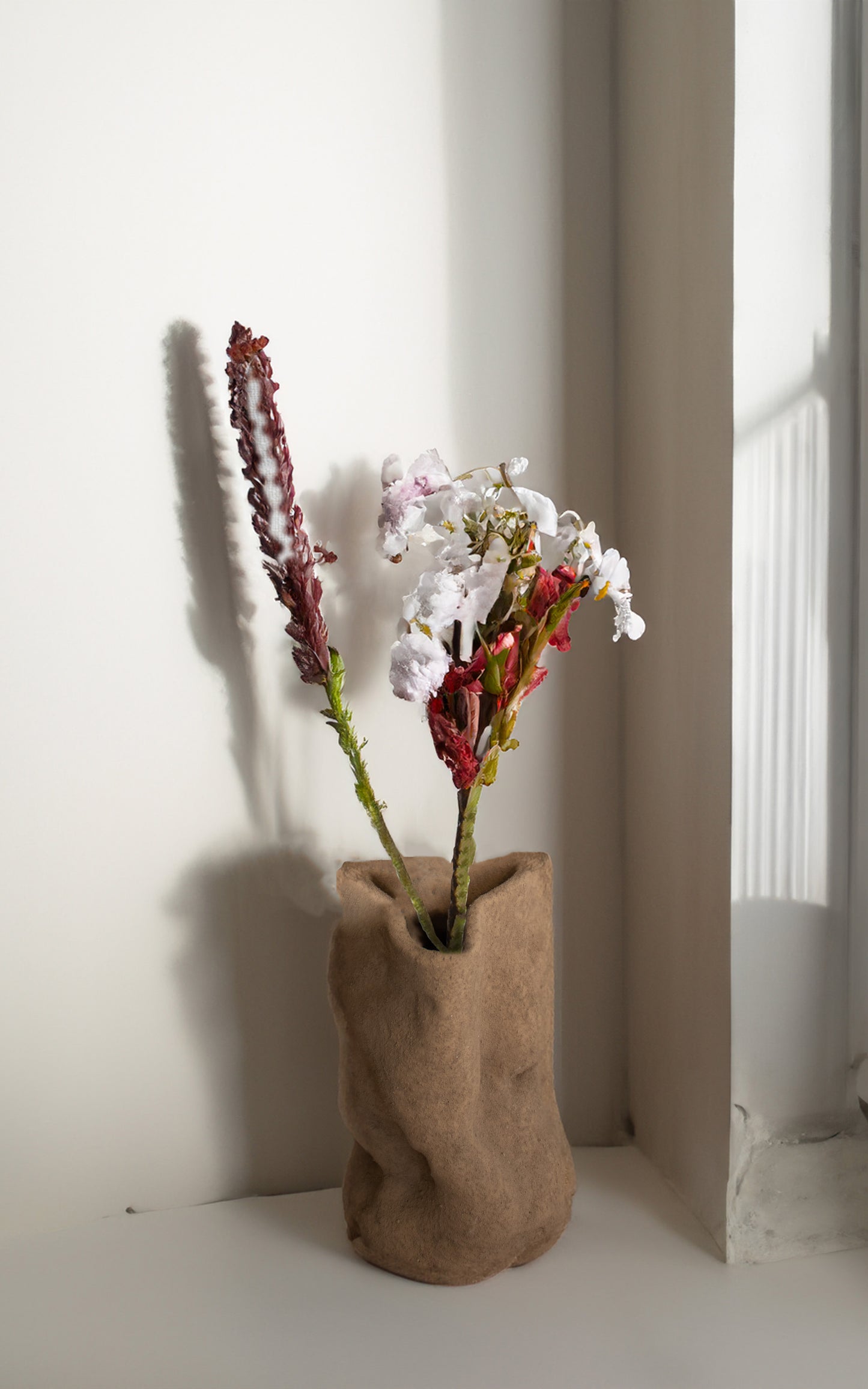Dark Sand Wave Vase